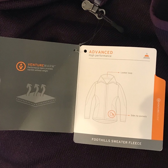 NWT Champion ZIP Knit Jacket in Eggplant Sz L - Picture 6 of 6